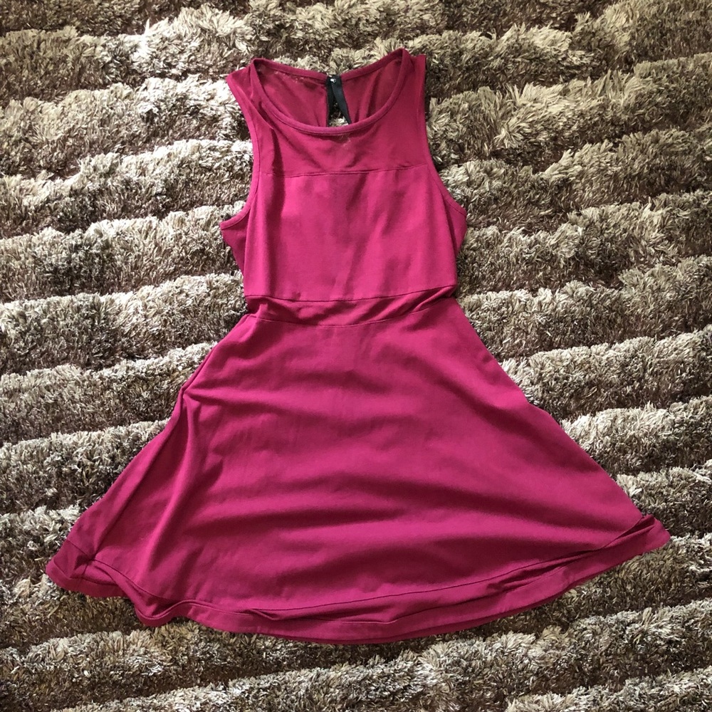 Burgundy dress